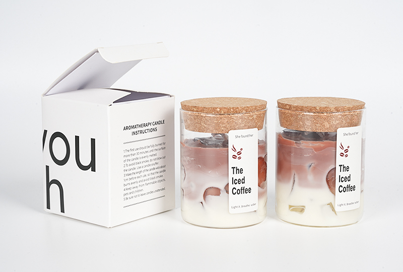 Iced Coffee Layered Art Candle