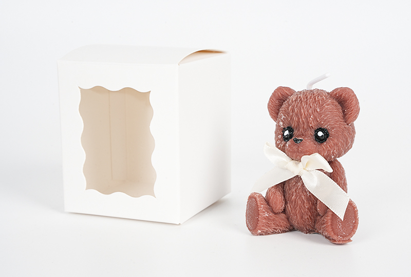 Sweet Ribbon Teddy Bear Animal Series Handmade Candle