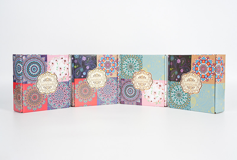 Printed Tin Dried-Flower Scented Metal Jar Candle