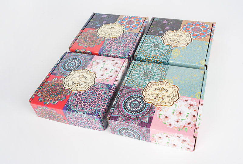 Printed Tin Dried-Flower Scented Metal Jar Candle