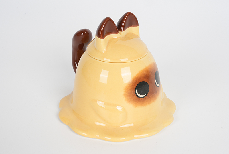 Cute Melted Cat Dessert Art Candle
