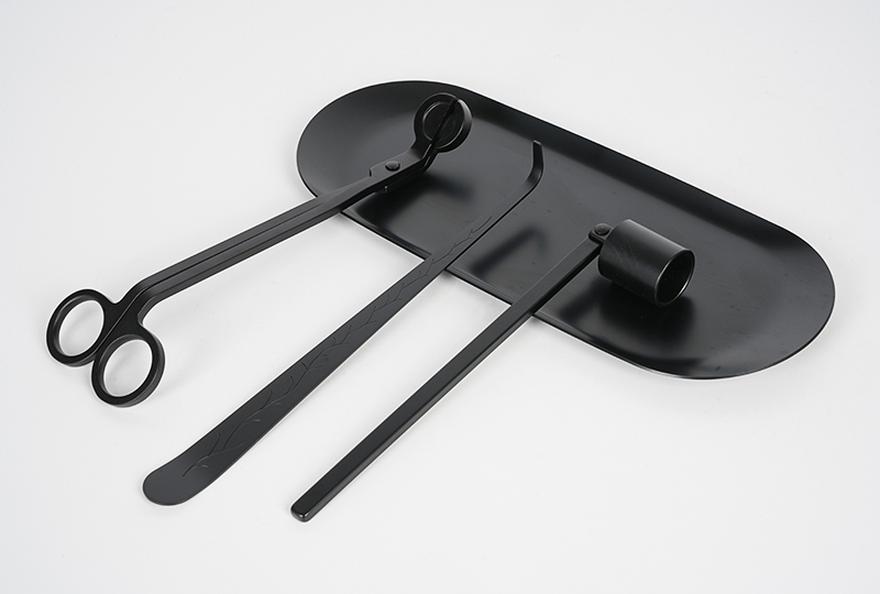 Elegant Stainless Steel Candle Wick Trimmer Set