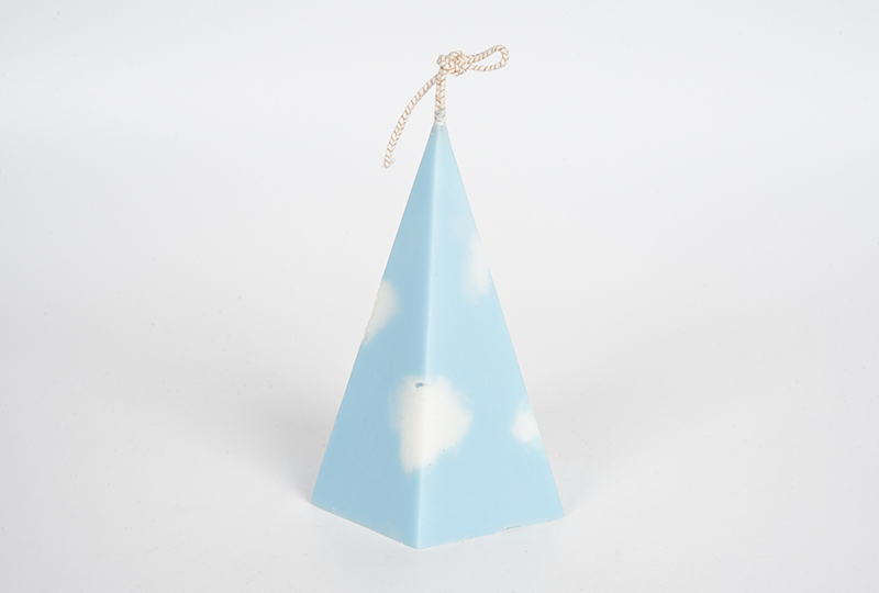 Sky Cloud Pyramid Art Candle