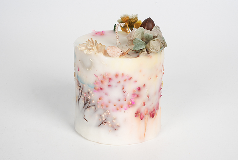 Ethereal Botanical Bloom Flower Series Handmade Candle