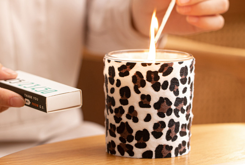 Wild Pattern Decorative Art Candle