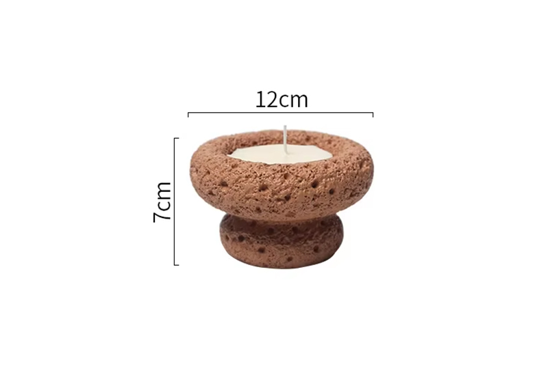 Textured Cement Jar Tealight Candle
