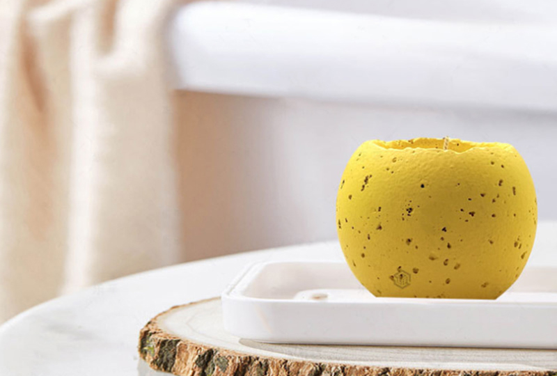 88mm Round 65mm High Cement Jar Candle