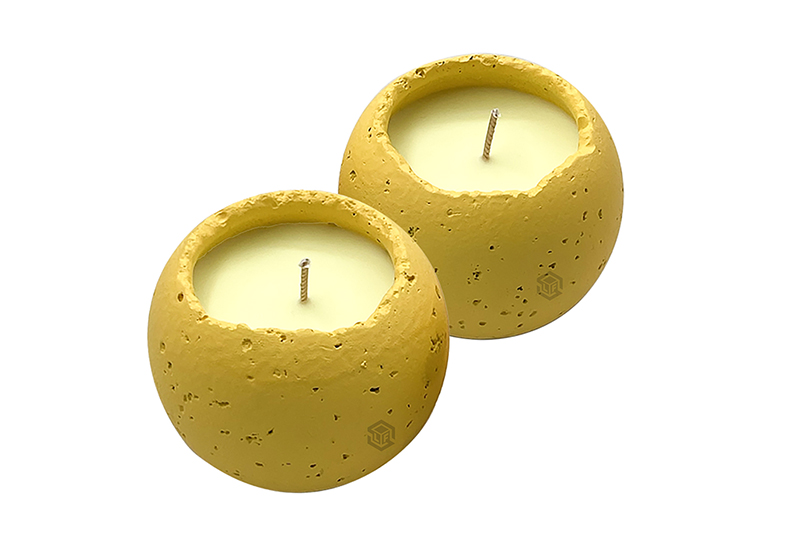 88mm Round 65mm High Cement Jar Candle