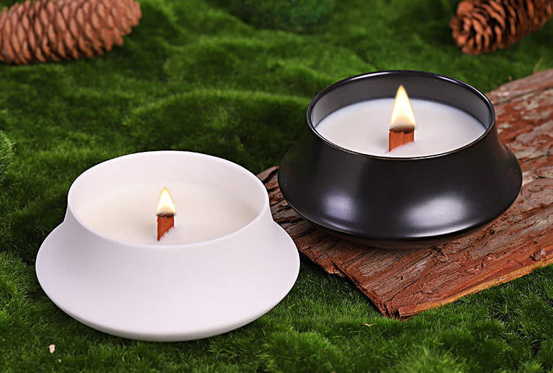 Matte Wide Mouth Single Wick Ceramic Jar Candle