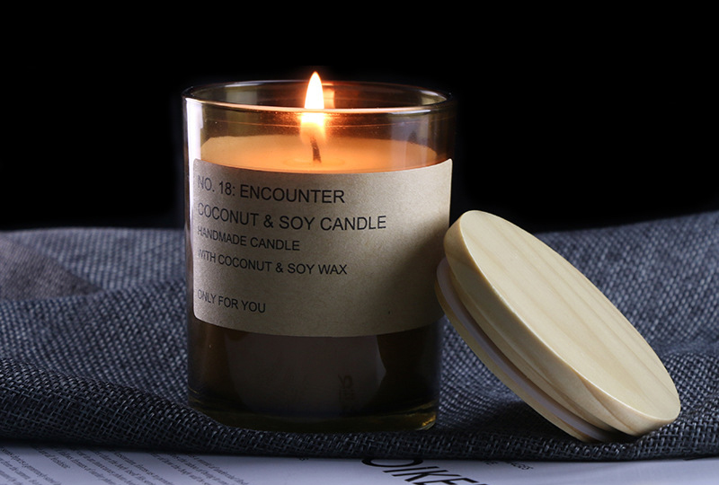 Coconut Soy Wax Lidded Glass Jar Candle