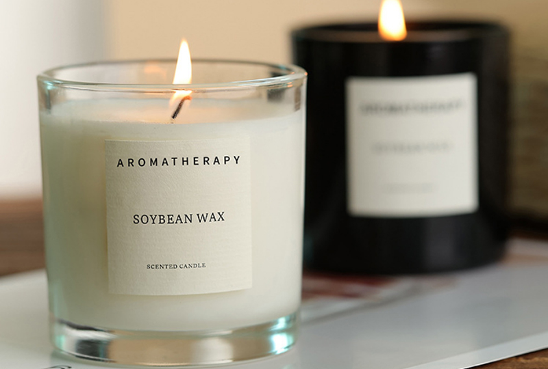 Soybean Wax Aromatherapy Scented Glass Jar Candle