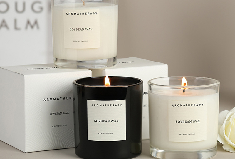 Soybean Wax Aromatherapy Scented Glass Jar Candle