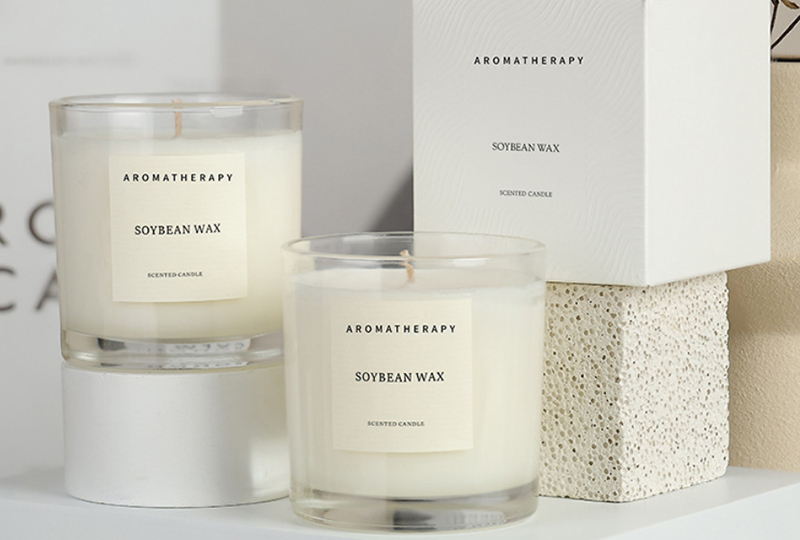 Soybean Wax Aromatherapy Scented Glass Jar Candle