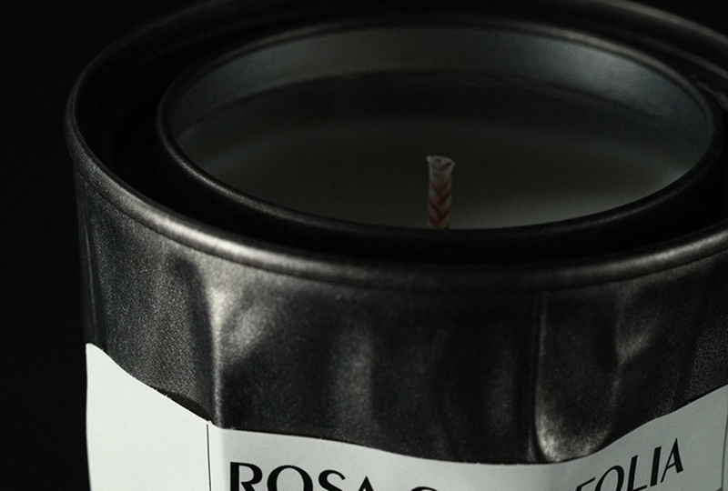 Black Soy Wax White Tea Metal Jar Candle