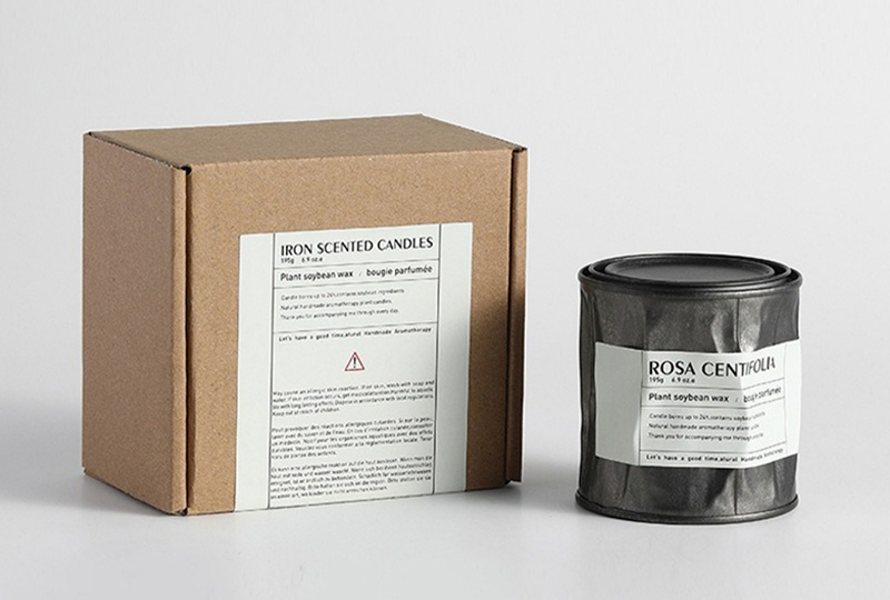 Black Soy Wax White Tea Metal Jar Candle