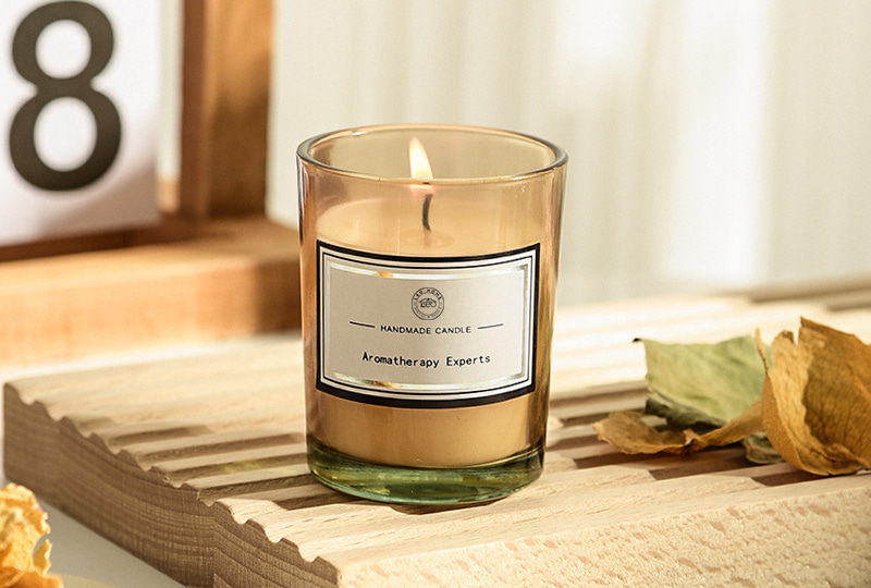 Colored Scented Votive Glass Jar Candle