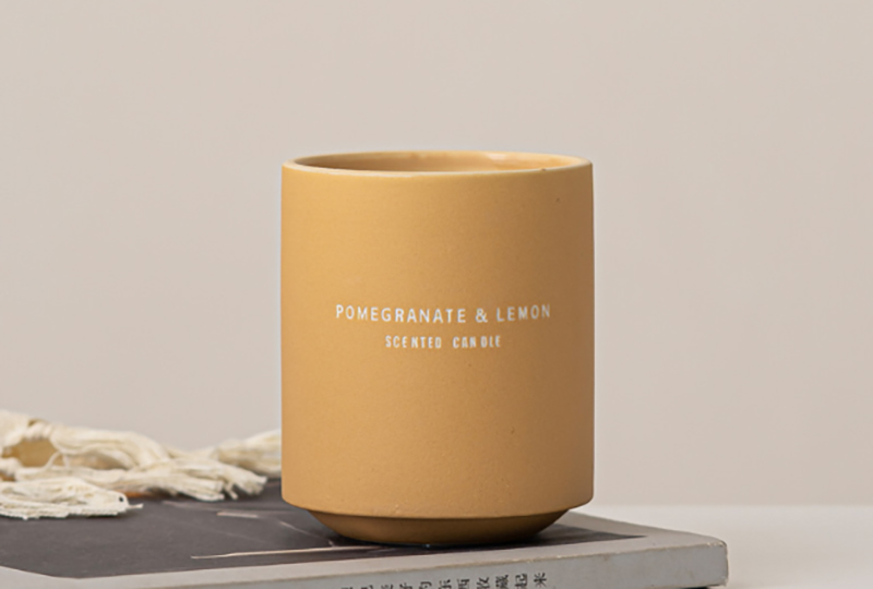 Minimalist Matte Ceramic Jar Candle