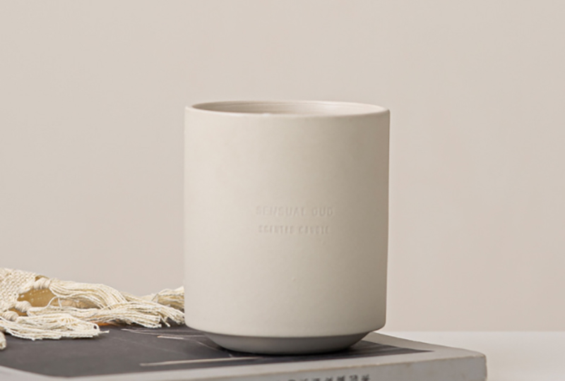 Minimalist Matte Ceramic Jar Candle