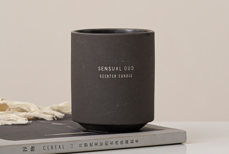 Minimalist Matte Ceramic Jar Candle