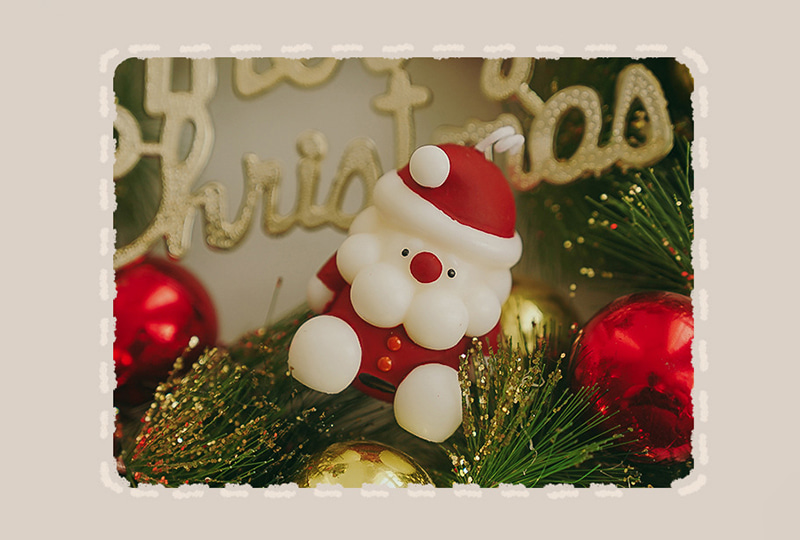 Christmas Santa Claus Festival Series Handmade Candle