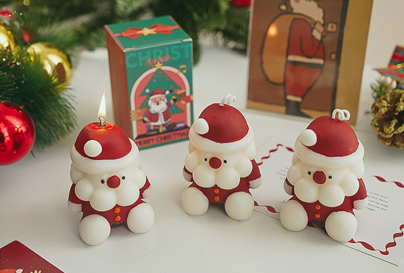 Christmas Santa Claus Festival Series Handmade Candle