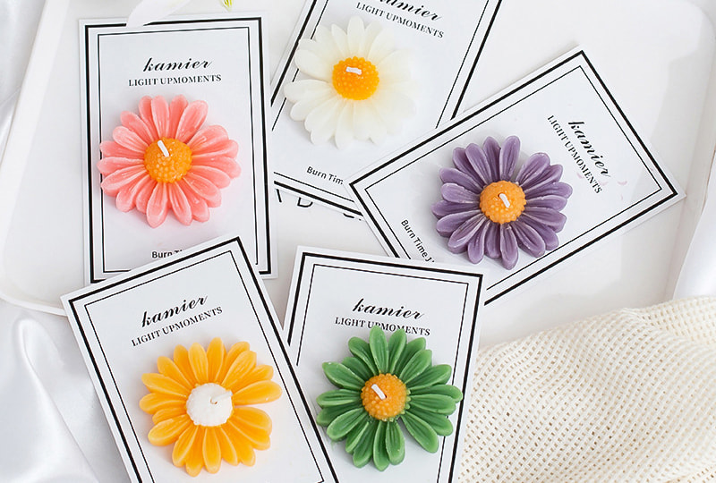 Daisy Shaped Flower Series Handmade Candle