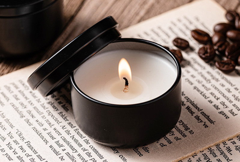 Minimalist Black Metal Jar Candle