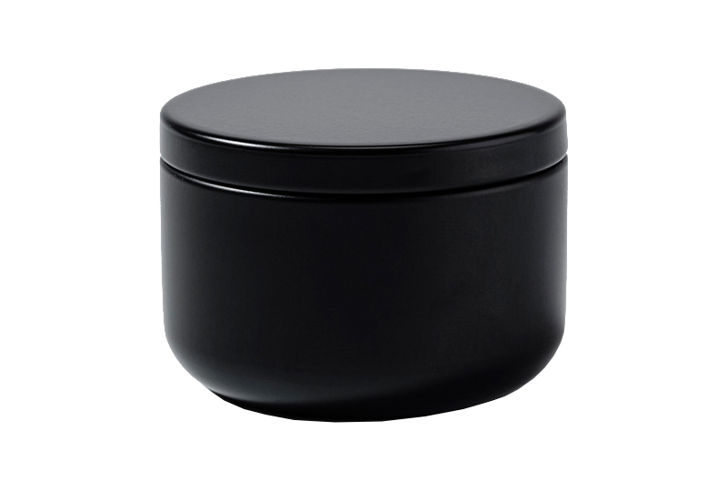 Minimalist Black Metal Jar Candle