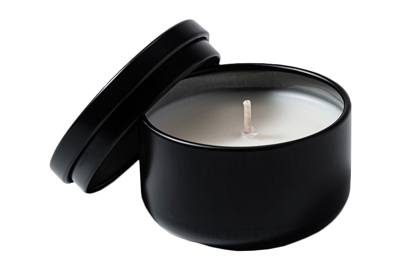 Minimalist Black Metal Jar Candle