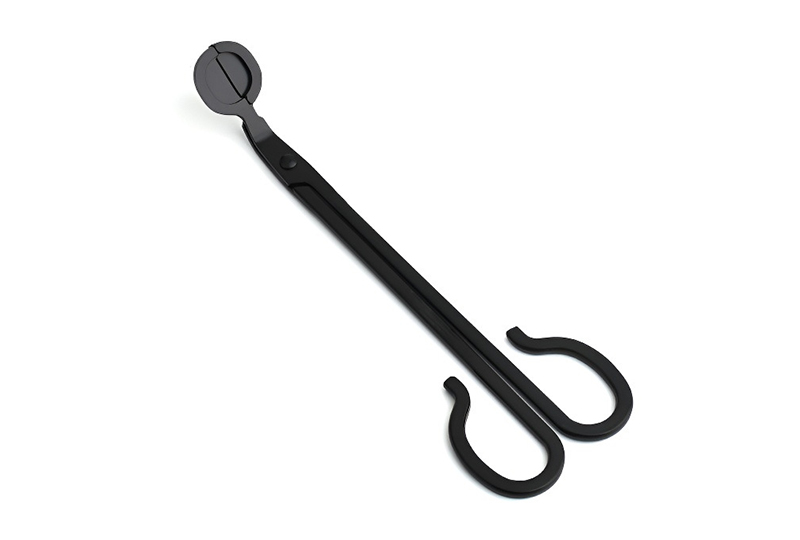 Black Stainless Steel Candle Wick Trimmer with Debris Tray