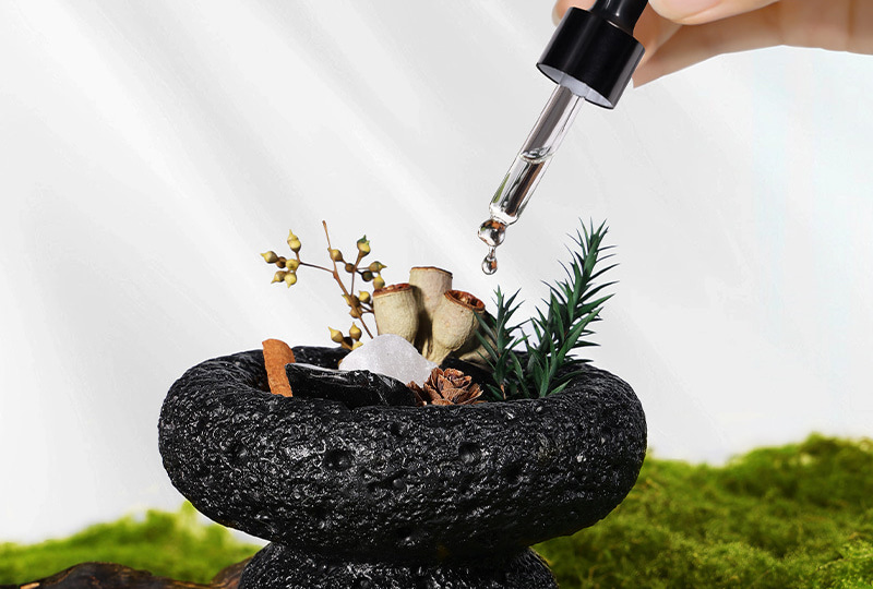 Natural Plant Aromatherapy Essential Oil Dropper Bottles