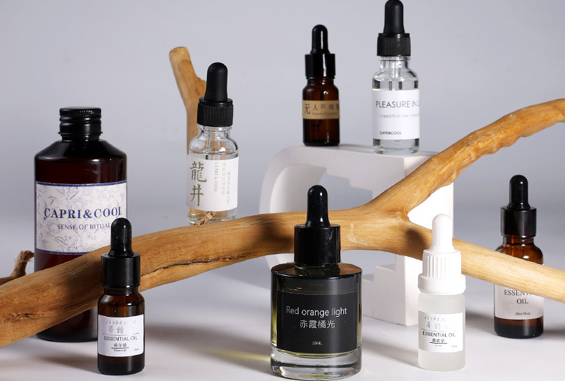 Natural Plant Aromatherapy Essential Oil Dropper Bottles
