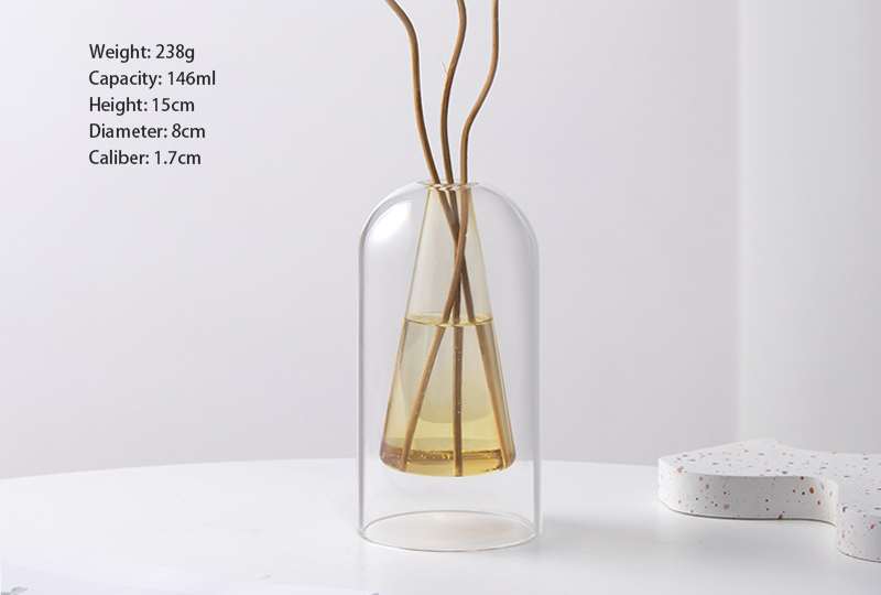 Decorative Glass Cloche Aromatherapy Diffuser Bottle
