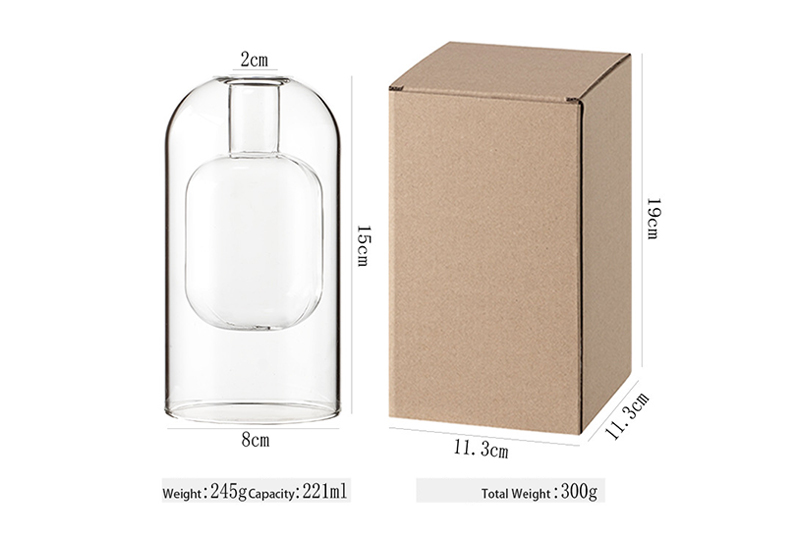 Decorative Glass Cloche Aromatherapy Diffuser Bottle