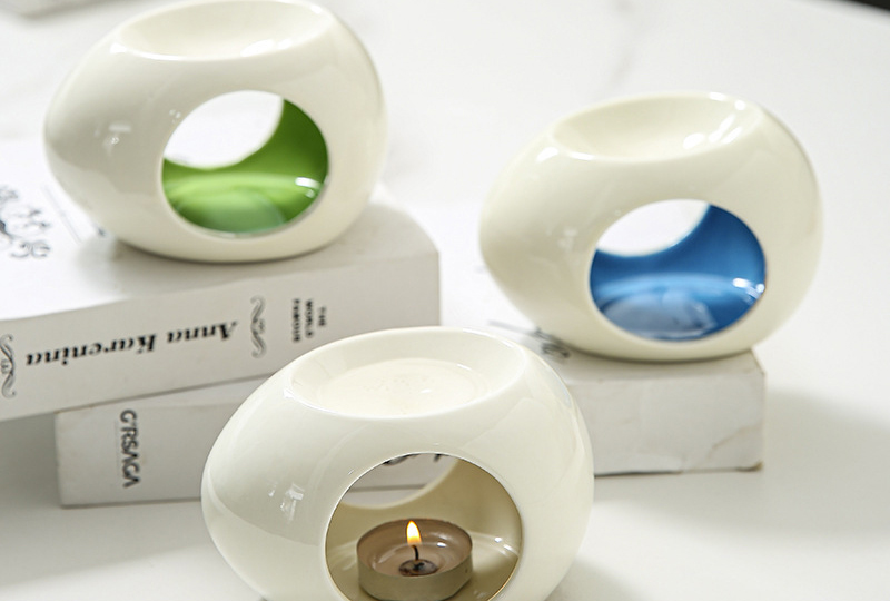 Minimalist Ceramic Tealight Incense Burner
