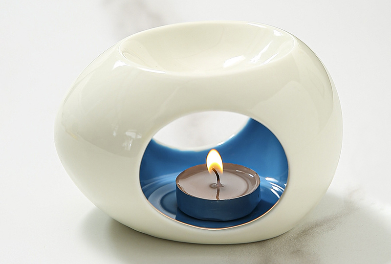 Minimalist Ceramic Tealight Incense Burner