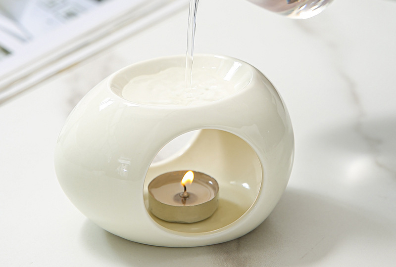 Minimalist Ceramic Tealight Incense Burner