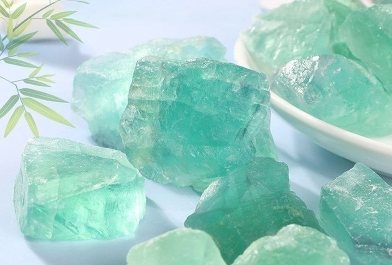 Natural Green Fluorite Crystal Incense Burner