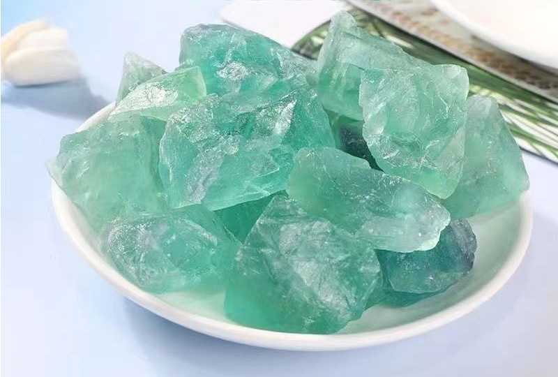 Natural Green Fluorite Crystal Incense Burner