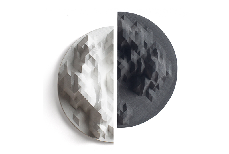 Geometric Moon Diatomite Incense Burner