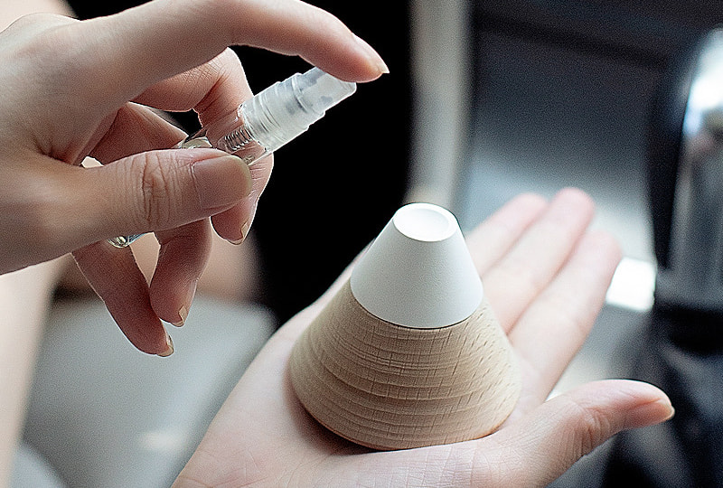 Minimalist Diatomaceous Earth Incense Burner Diffuser