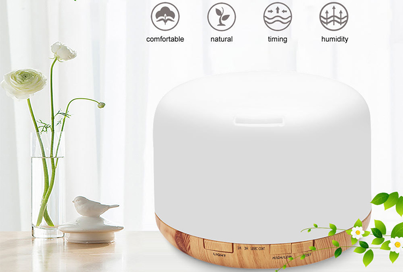Plug-in 500ML Ultrasonic Aroma Diffuser Humidifier