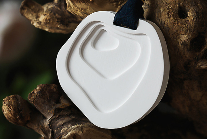 Hanging Gypsum Heart Scented Tablets Air Freshener