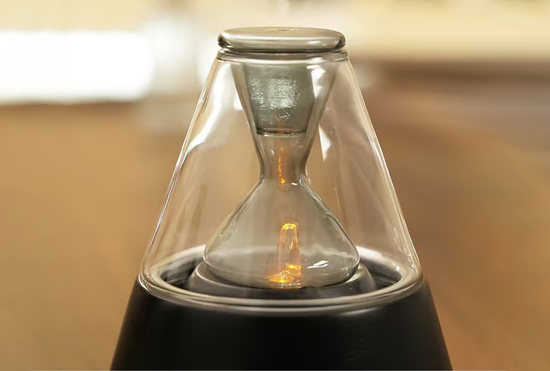 Flame Effect Glass Ultrasonic Diffusers Humidifier