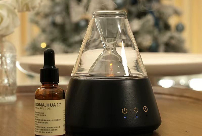 Flame Effect Glass Ultrasonic Diffusers Humidifier