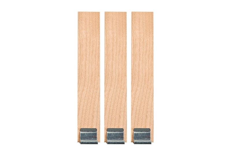 Cross Wooden Candle Wick with Metal Base