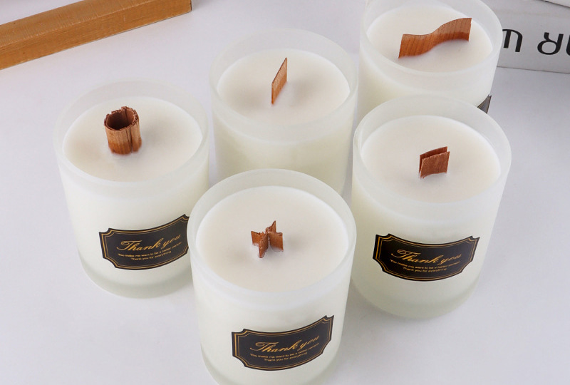 Cross Wooden Candle Wick with Metal Base