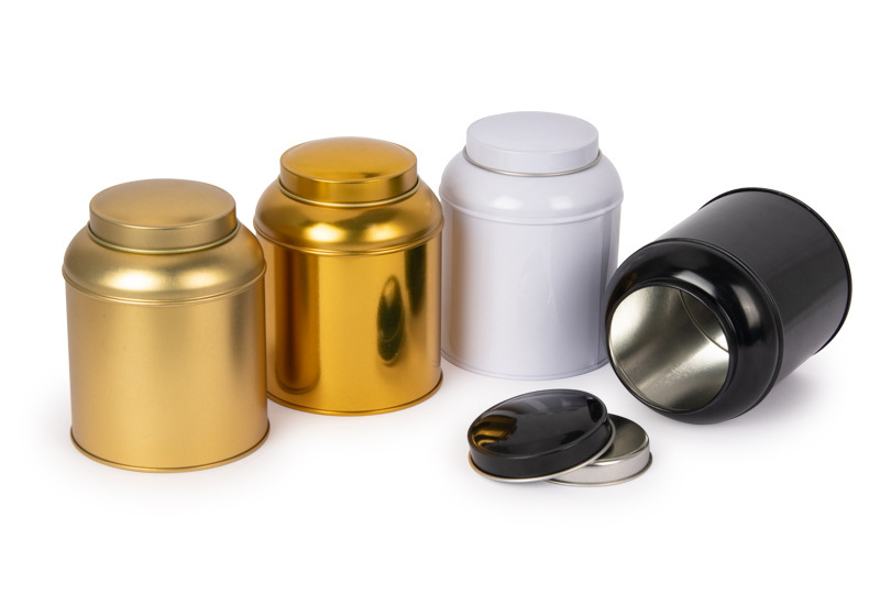Matte White Engraved-Illustration Lidded Metal Jar Candle