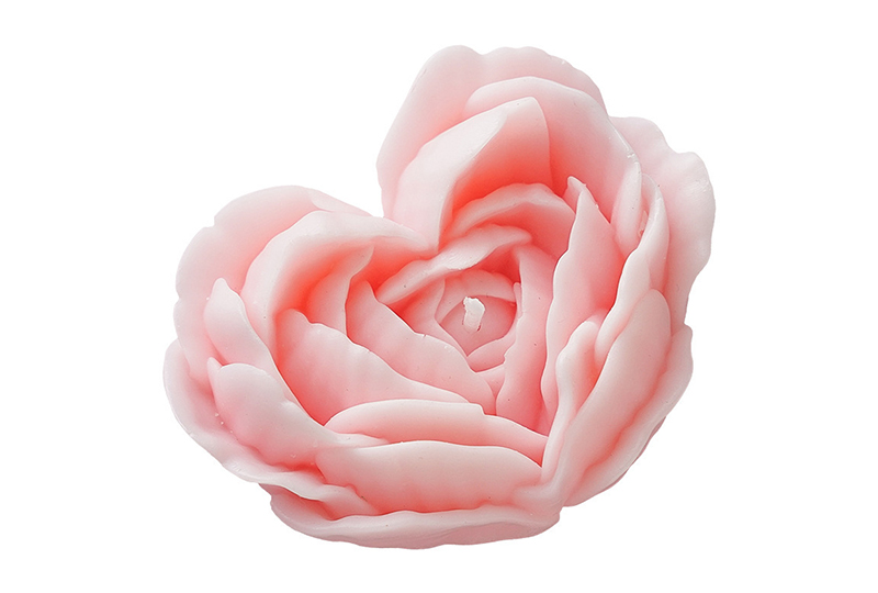 Heart-Rose Peony Bloom Flower Series Handmade Candle