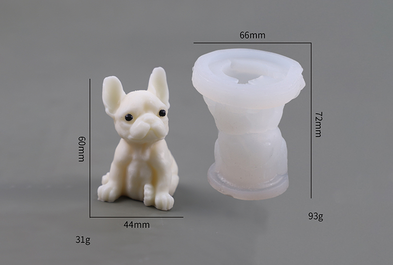 Hyper-Realistic Dog Breed Silicone Candle Mold Collection